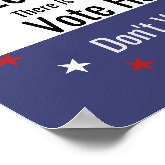 Nicht abstimmen Alte Abstimmung Harris v3 Poster (Ecke)