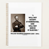 Nicht akzeptieren, wenn nominiert nicht Sherman-Zi Planer (Vorderseite)