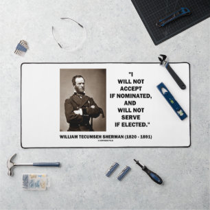 Nicht akzeptieren, wenn nominiert nicht Sherman-Zi Schreibtischunterlage