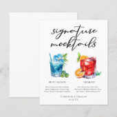 Nicht-alkoholisches Blue Lagoon Negroni Mocktail-M (Vorne/Hinten)