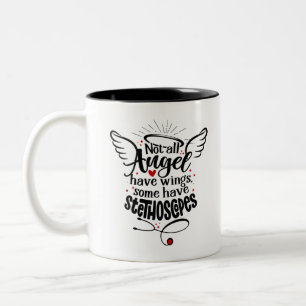 Nicht alle Angel haben Flügel, einige haben Steth Zweifarbige Tasse