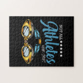 Nicht alle Athleten tragen Schuhe Funny Swimmer Puzzle (Horizontal)