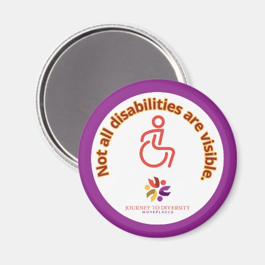 Nicht alle Behindertenmagnet Magnet (Vorderseite/Rückseite)