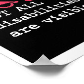 Nicht alle Behinderungen sind ein klassisches Post Poster (Ecke)