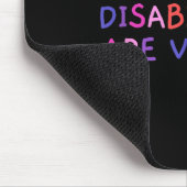 Nicht alle Behinderungen sind sichtbar behinderte  Mousepad (Ecke)