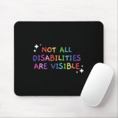 Nicht alle Behinderungen sind sichtbar behinderte  Mousepad (Mit Mouse)
