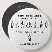 Nicht alle Behinderungen sind sichtbar benutzerdef Button (Vorne & Hinten)