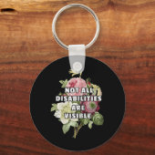 Nicht alle Behinderungen sind sichtbar Fibromyalgi Schlüsselanhänger (Rückseite)