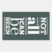 Nicht alle Behinderungen sind sichtbar Rechteckiger Aufkleber (Vorderseite)