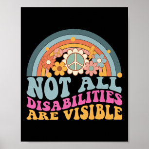 Nicht alle Behinderungen sind sichtbar versteckt u Poster
