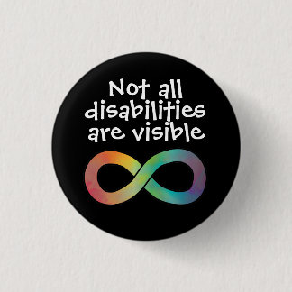 Nicht alle Behinderungen sind sichtbare Autismus-A Button