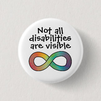 Nicht alle Behinderungen sind sichtbare Autismus-A Button
