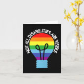 Nicht alle Behinderungen sind sichtbare Behinderun Karte (Gelbe Blume)