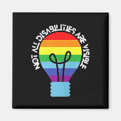 Nicht alle Behinderungen sind sichtbare Behinderun Magnet (Vorne)