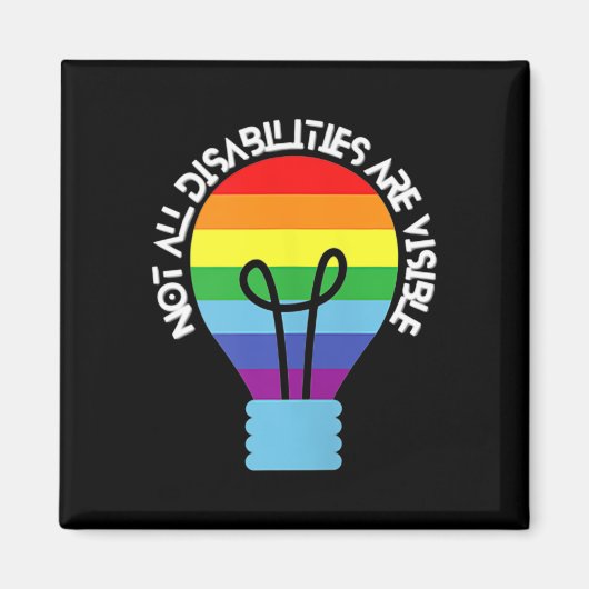 Nicht alle Behinderungen sind sichtbare Behinderun Magnet (Vorne)