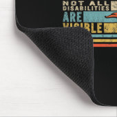 Nicht alle Behinderungen sind sichtbare Geschenke Mousepad (Ecke)