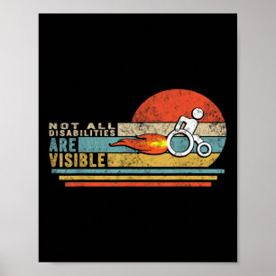 Nicht alle Behinderungen sind sichtbare Geschenke Poster