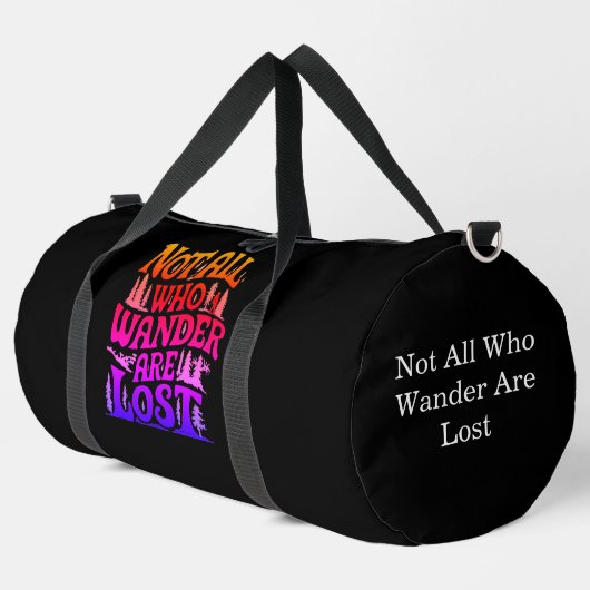 Nicht alle, die Design winden Duffle Bag (Linke Ecke)