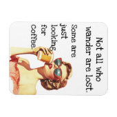 Nicht alle, die Kaffee Lover Retro Magnet (Horizontal)