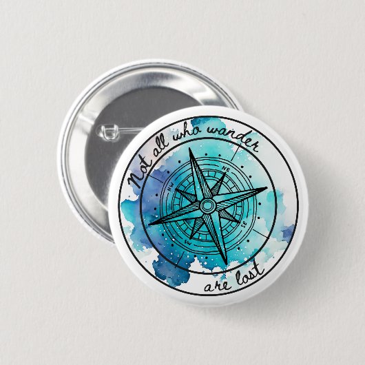 Nicht alle, die Wander sind verloren Button (Vorne & Hinten)