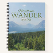 Nicht alle, die Wander sind verloren Notebook Notizblock (Vorderseite)