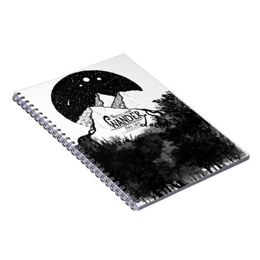 Nicht alle, die WANDER verloren haben, Illustratio Notizblock (Rechte Seite)