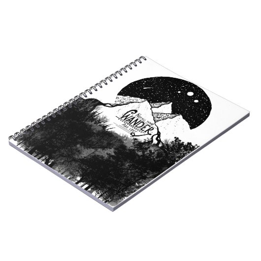 Nicht alle, die WANDER verloren haben, Illustratio Notizblock (Linke Seite)