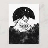 Nicht alle, die WANDER verloren haben, Illustratio Postkarte (Vorderseite)