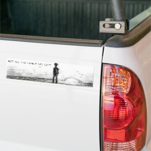 Nicht alle, die Wander verloren sind Autoaufkleber (Auf Lkw)