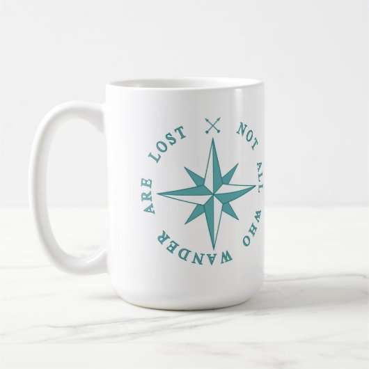 Nicht alle, die Wander verloren sind Kaffeetasse (Links)