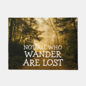 Nicht alle, die Wander verlorene | rustikale Natur Fußmatte (Vorderseite)