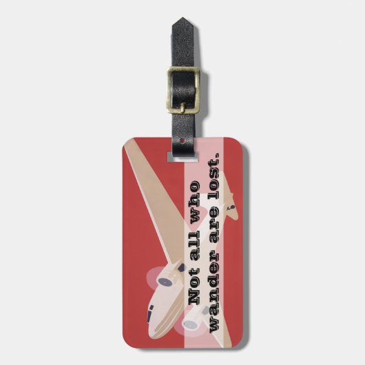 Nicht alle, die Wander verlorenes | Gepäckanhänger (Vorderseite vertikal)