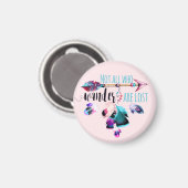 Nicht alle, die wandern, haben Bohemische Wanderlu Magnet (Vorderseite/Rückseite)