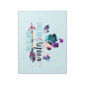 Nicht alle, die wandern, haben Bohemische Wanderlu Notizblock (Rotiert)