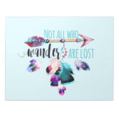 Nicht alle, die wandern, haben Bohemische Wanderlu Notizblock (Vorderseite)