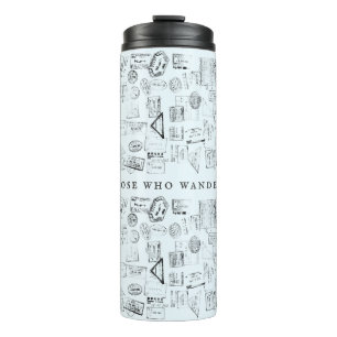 Nicht alle, die wandern, haben Briefmarke im Pass  Thermosbecher