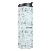 Nicht alle, die wandern, haben Briefmarke im Pass  Thermosbecher (Nach links gedreht)