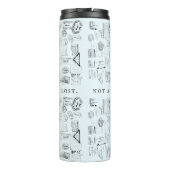 Nicht alle, die wandern, haben Briefmarke im Pass  Thermosbecher (Rückseite)