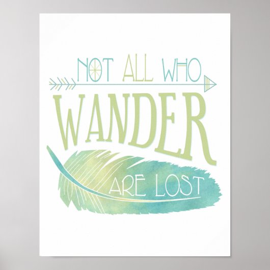 Nicht alle, die wandern, haben das Poster verloren (Vorne)