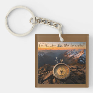 Nicht alle, die wandern, haben den Schlüsselanhäng Schlüsselanhänger