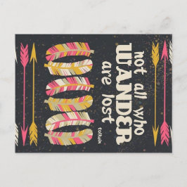 Nicht alle, die wandern, sind auf der Postkarte ve