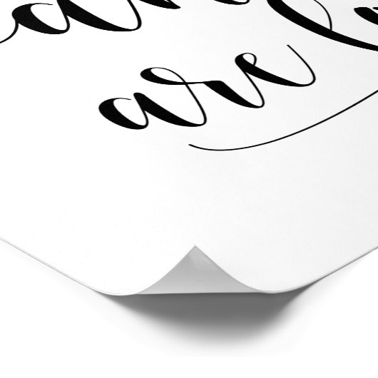 Nicht alle, die wandern, sind schwarz verloren poster (Ecke)