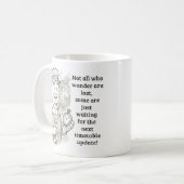 Nicht alle, die wandern, sind verloren - Fahrerwei Kaffeetasse (Vorderseite Links)