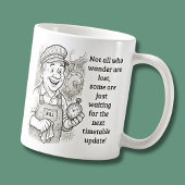 Nicht alle, die wandern, sind verloren - Fahrerwei Kaffeetasse