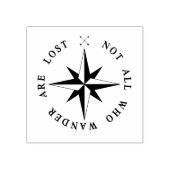 Nicht alle, die wandern, sind verloren gummistempel (Prägung)