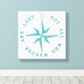 Nicht alle, die wandern, sind verloren leinwanddruck (Insitu (Holzboden))