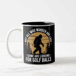 Nicht alle, die wandern, sind verloren Lustiger Bi Zweifarbige Tasse