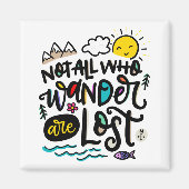 Nicht alle, die wandern, sind verloren. magnet (Vorne)