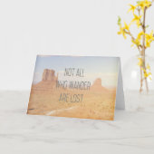 Nicht alle, die wandern, sind verloren | Monumenta Karte (Gelbe Blume)