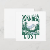 Nicht alle, die wandern sind verloren - Naturerleb (Vorne/Hinten)